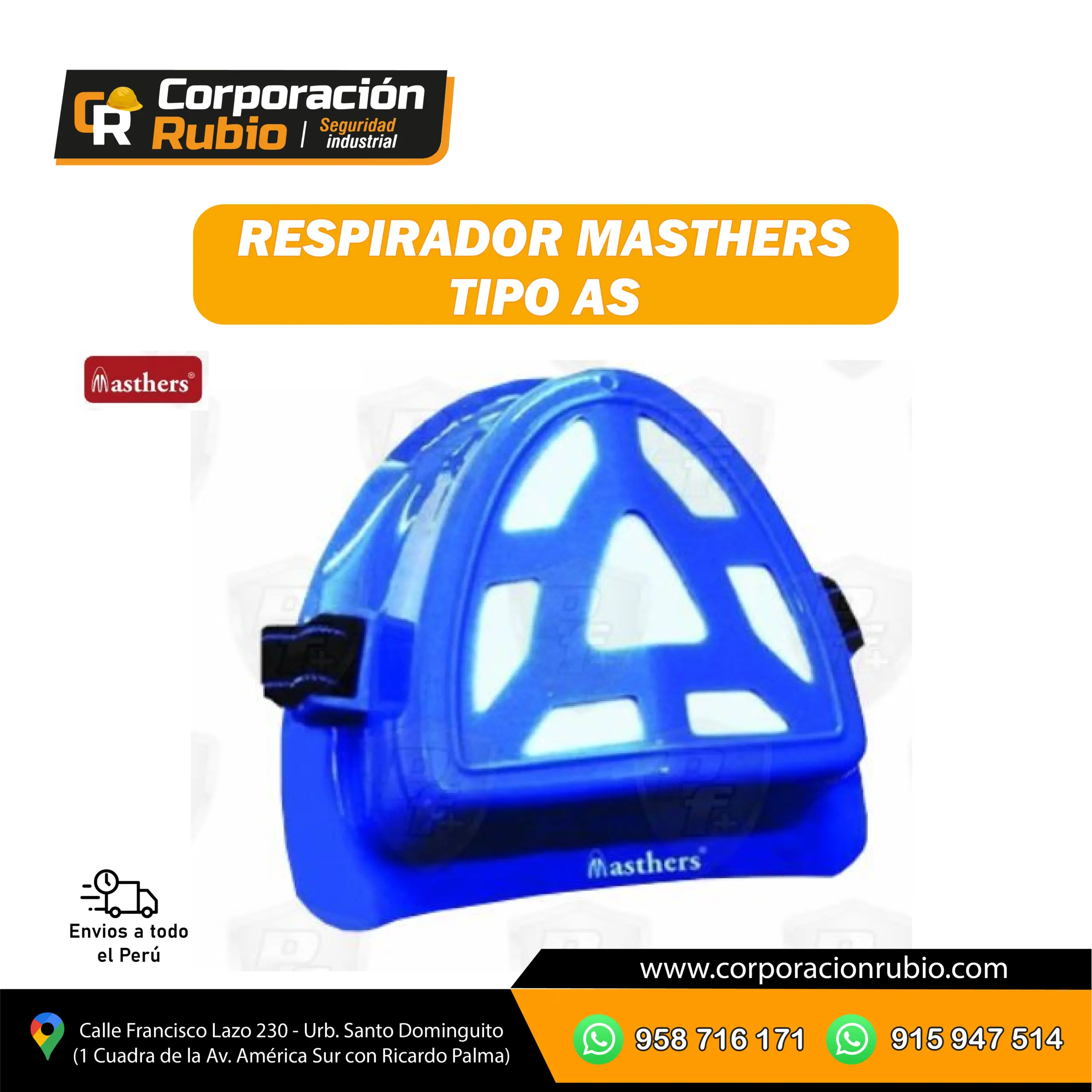 RESPIRADOR MASTHERS TIPO AS