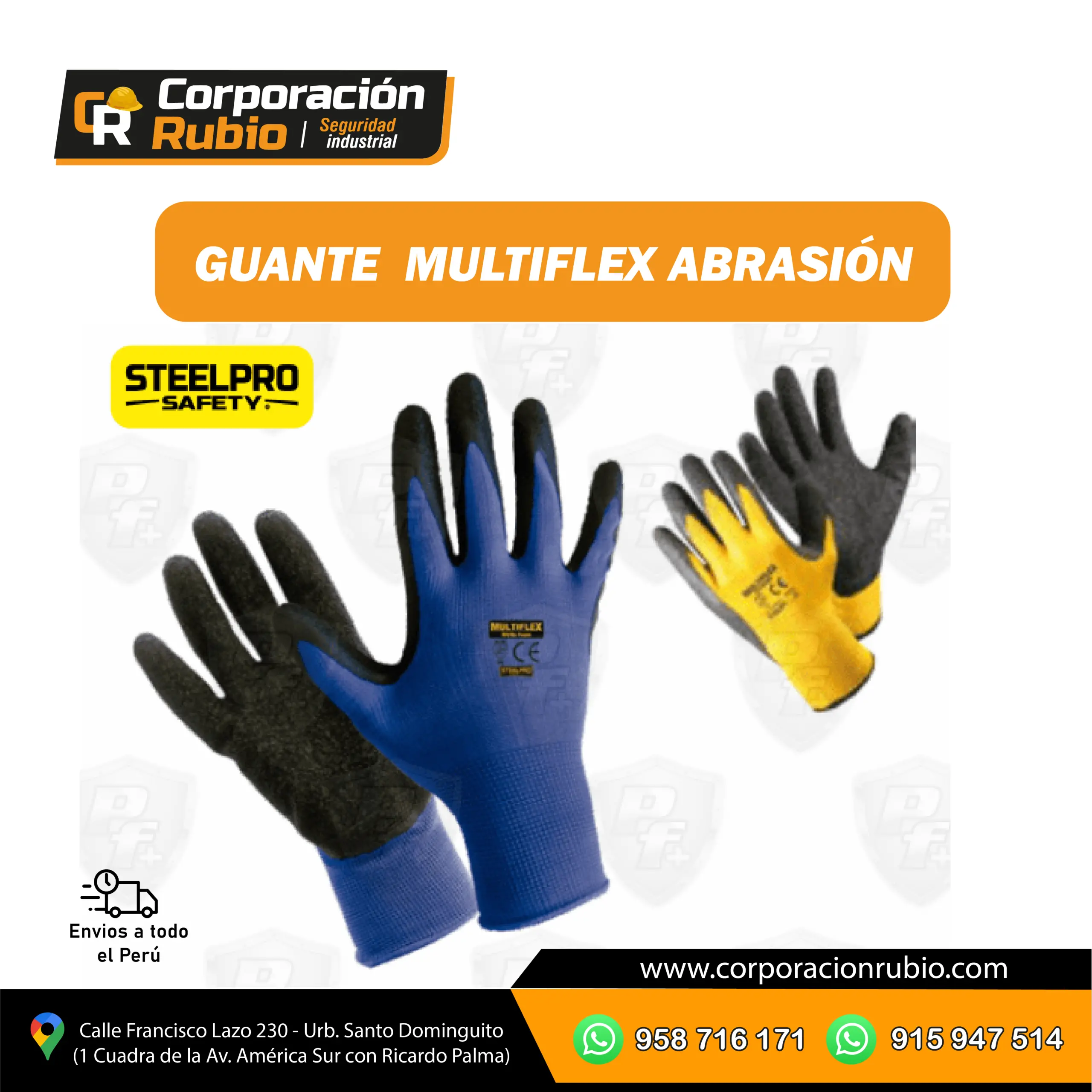 GUANTE MULTIFLEX ABRASIÓN / LÁTEX