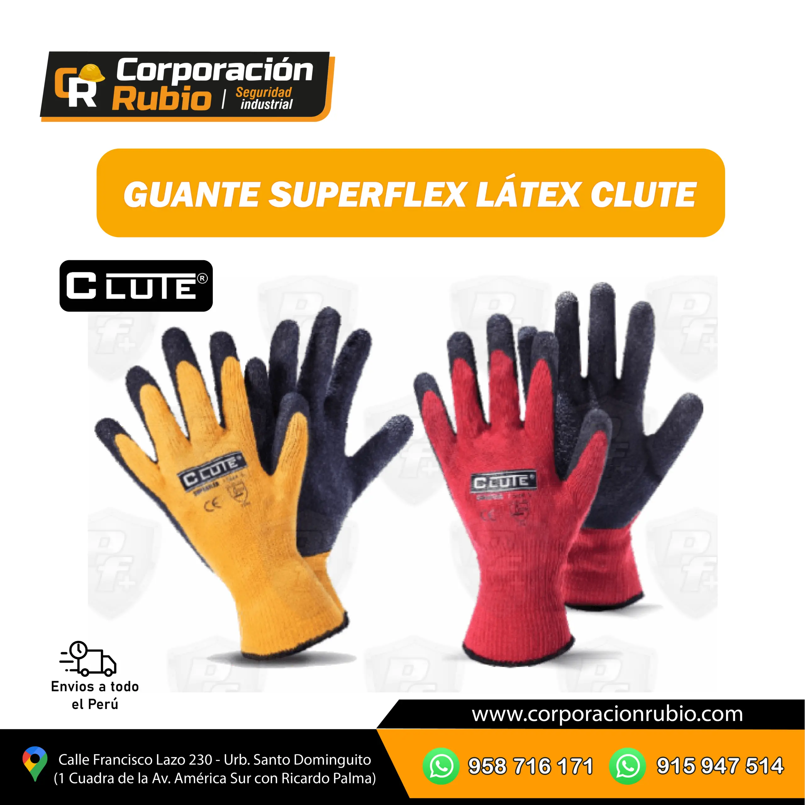 GUANTE SUPERFLEX LÁTEX CLUTE